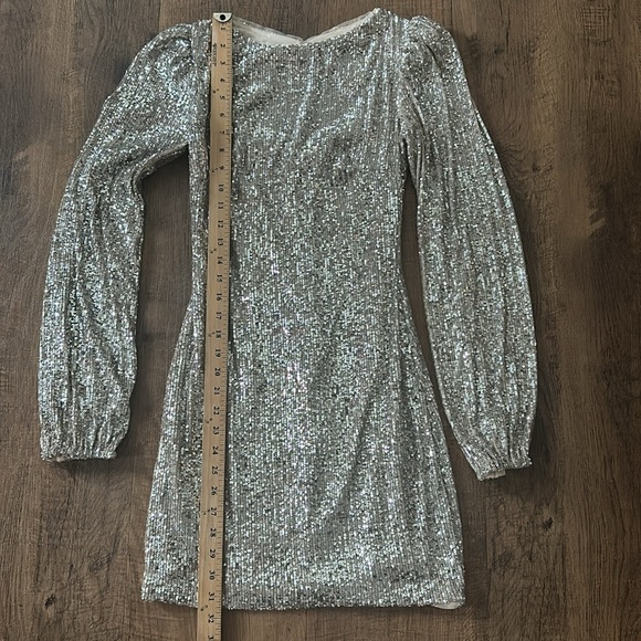 Gold Small sequined Dress Aqua Formal Size 2 NWOT - Picture 6 of 11